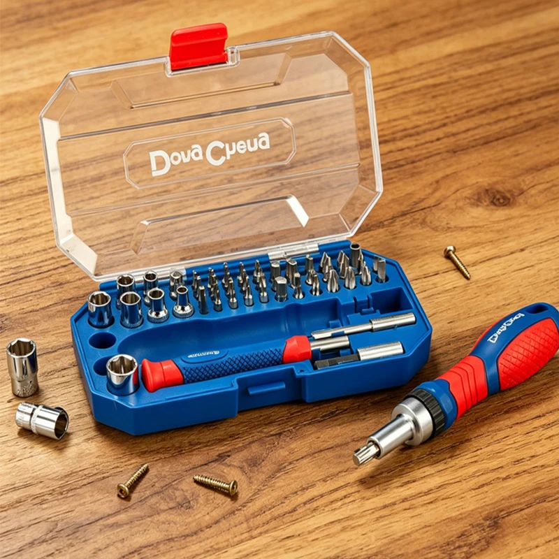 

Набор для ремонта из 55 универсальных бит и торцевых ключей, из термообработанной стали CR-V, с реверсивной трещоткой, 1/4″, для ремонта автомобилей, велосипедов и дома