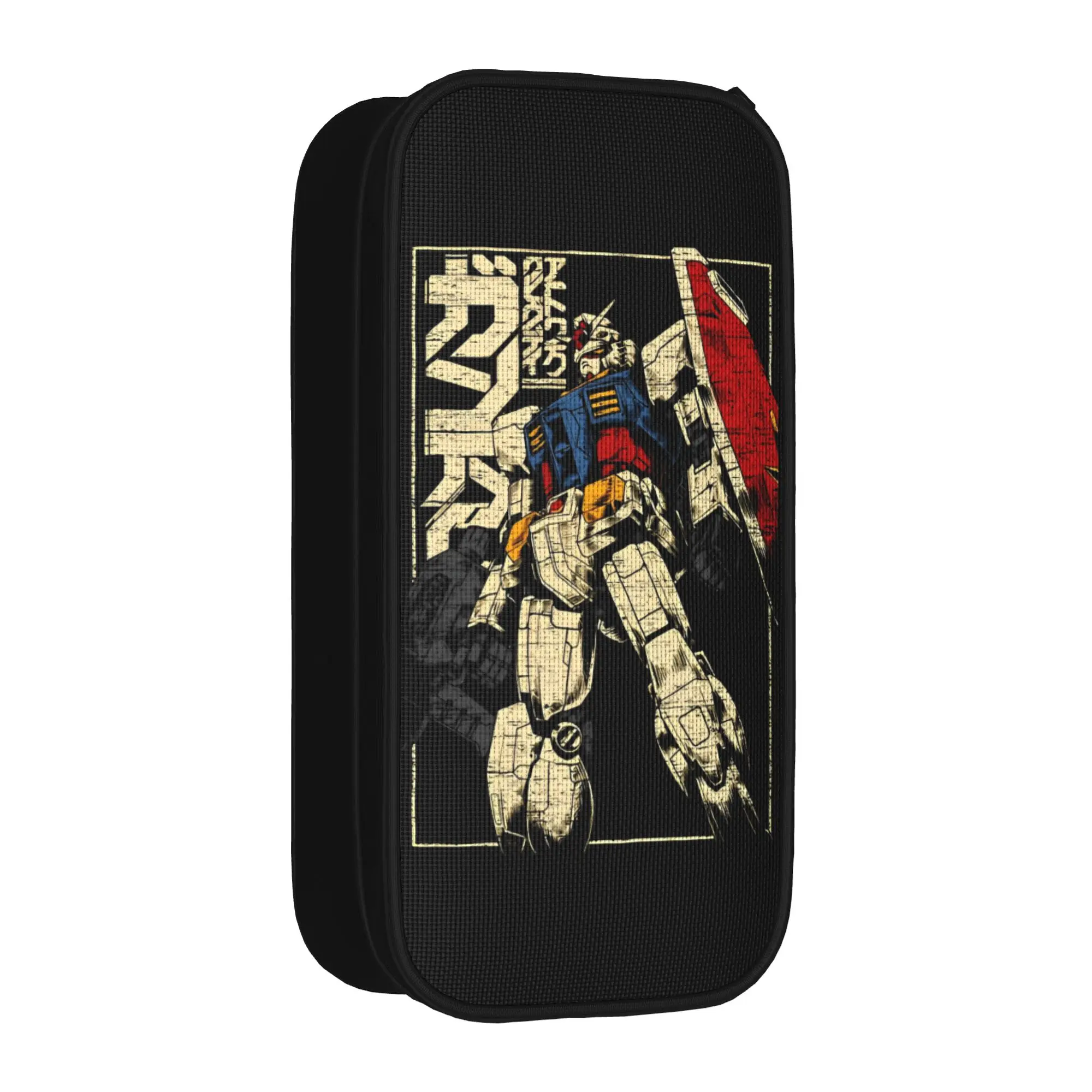 

MOBILE SUIT GUNDAMs manga anime Pencil Case Fun Pen Bags for Student Big Capacity Office Zipper Pencil Box