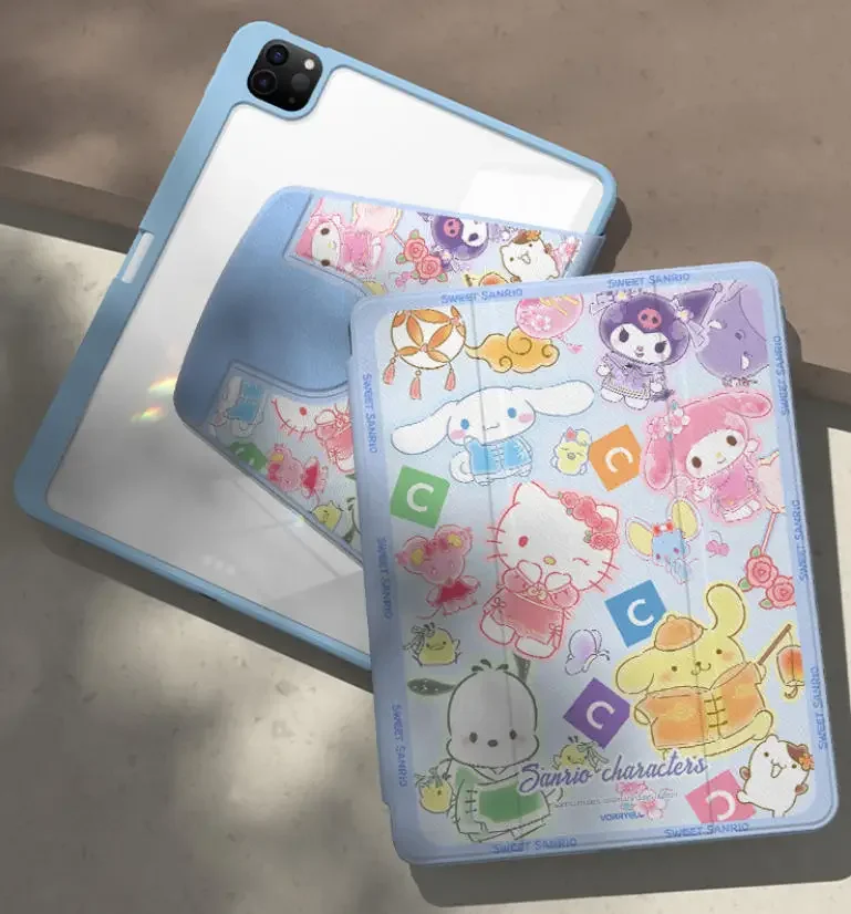 سانريو لباد حافظة فوندا آي باد 8/9/10 10.2in A16 11in Air 4 5 M2 M3 10.9in حافظة واقية Pro4 5 6 12.9in M4 13in غطاء لوحي #6