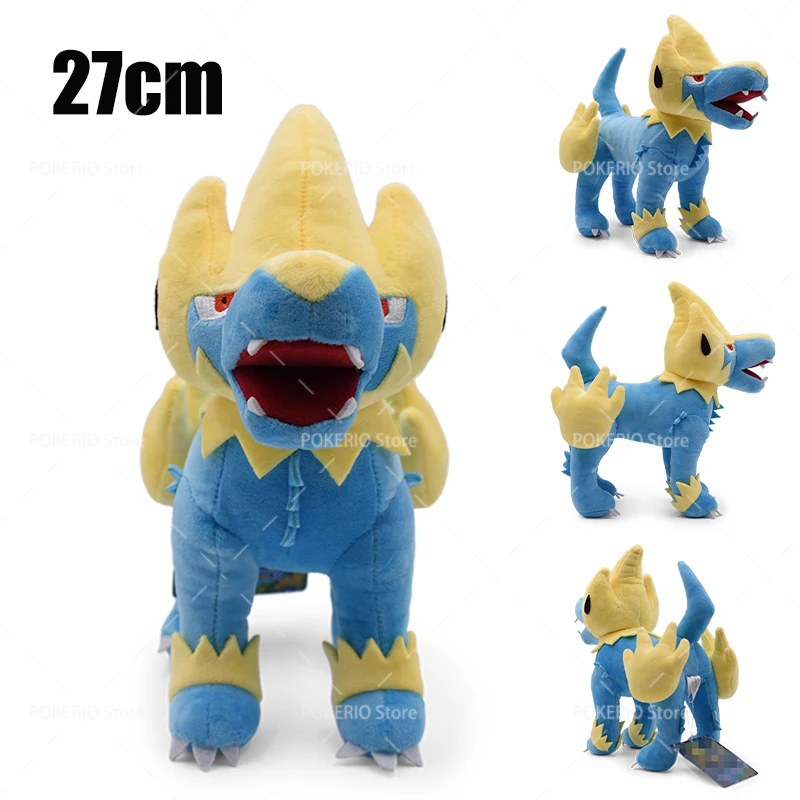 Anime Greninja Peluche Pokemon juguetes lindo Riolu Mega Lucario Zacian Zamazenta Blastoise fusible Kyogre Dialga Peluche chico regalo