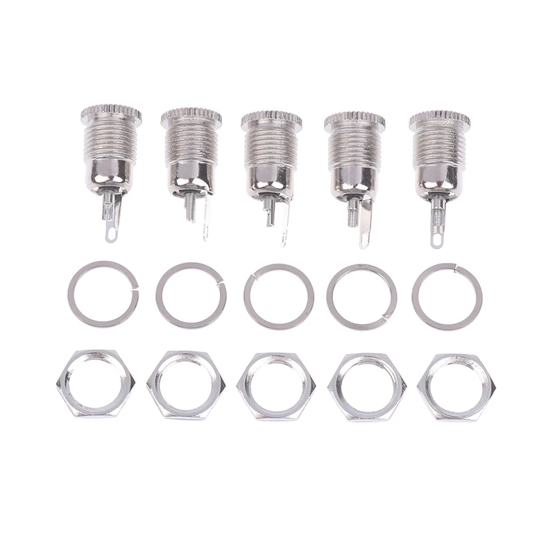 5 Pçs/set DC099 5.5X2.1MM DC Power Jack Soquete Feminino Painel de Montagem Conector Terminal de Metal Conector Adaptador de Plugue