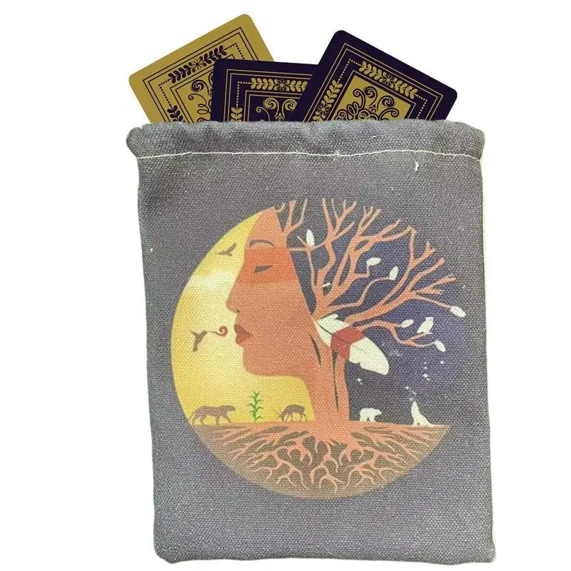 Tarot Bags With Drawstrings 13*18cm Tarot Card Velvet Storage Bag Thickened Tarot Card Dice Storage Bag Tarot Deck Card Holder