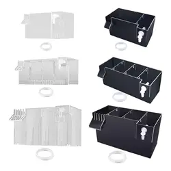 Aquarium Top Hanging Filter Box MultiLayer Filtration Box Turtle Tank Water Purifier for Fish Tank Aquarium External Filter