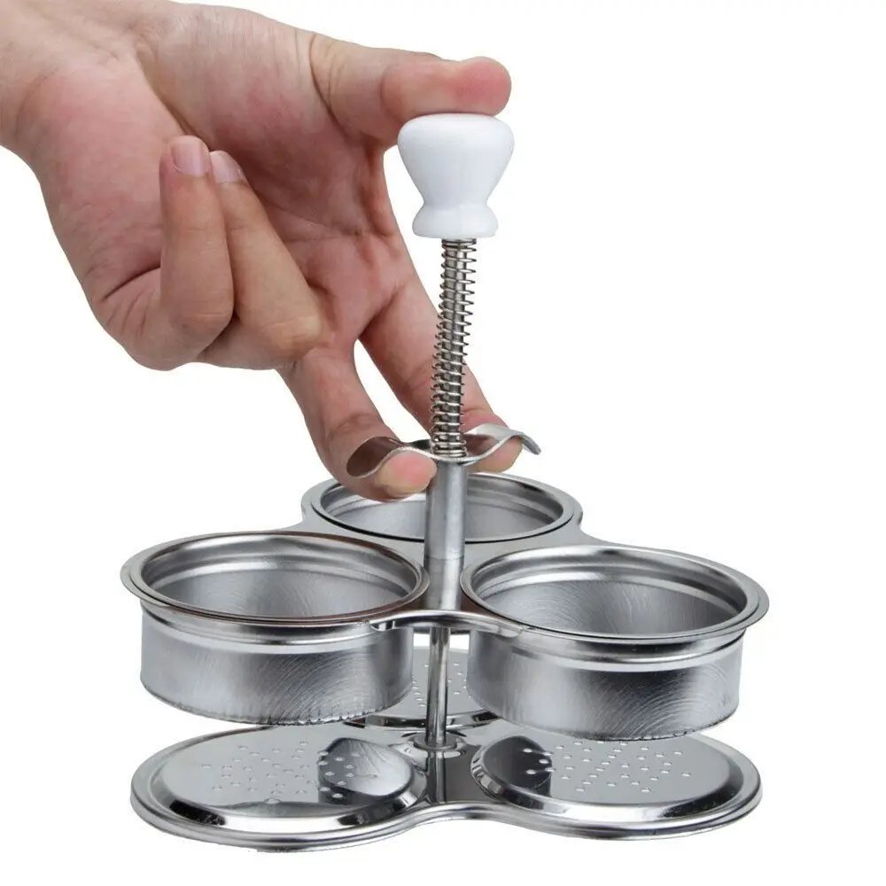 Omelette Pancake Maker Stainless Steel Egg Poacher Nonstick Food Gadget Egg Shaper Stainless Steel Baking Egg Cooker