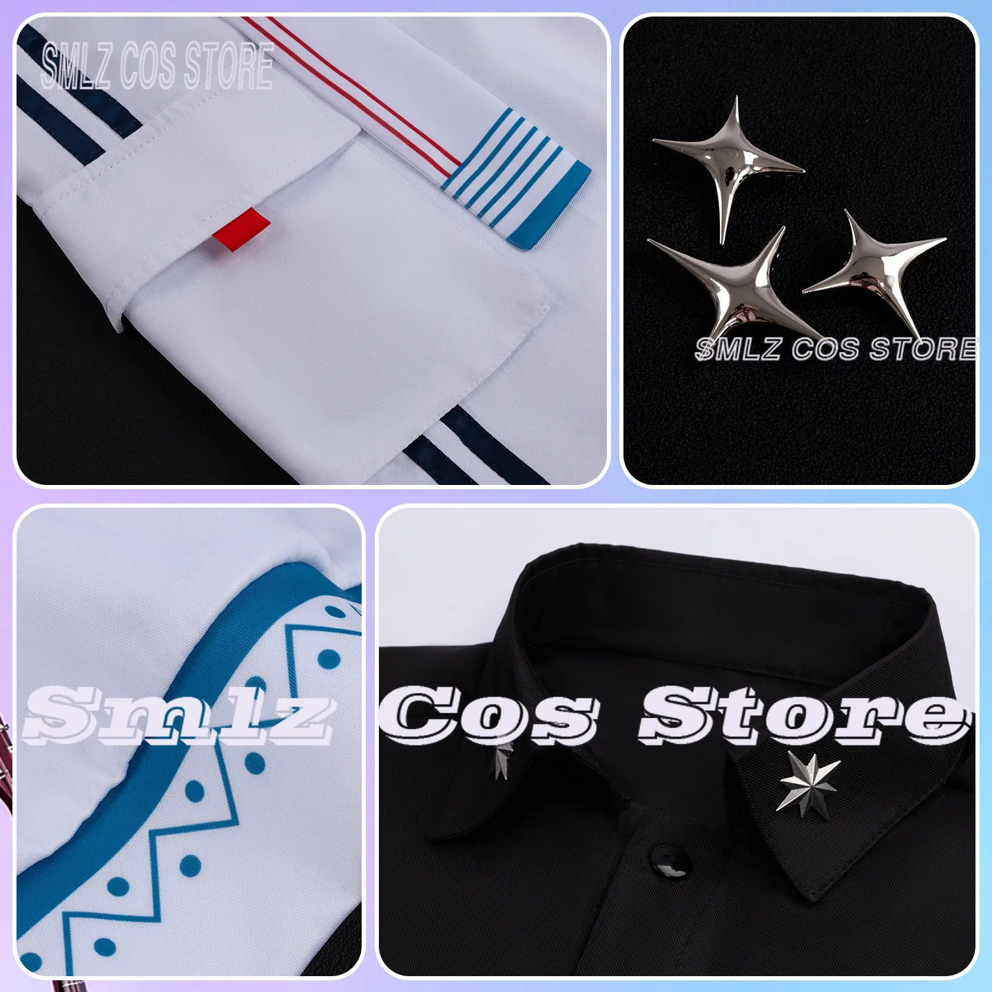 Game Honkai: Star Rail Anaxa Cosplay Costume Man Woman White Uniform Hoodie Set Halloween Role Play Outfit view 5
