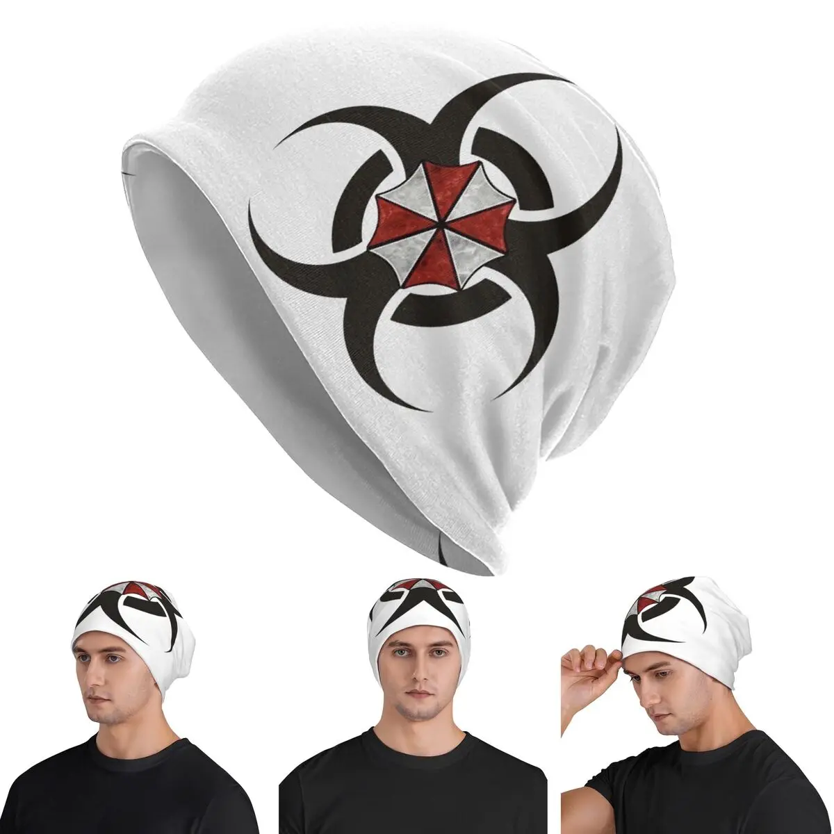 Umbrellas Biohazard Countermeasure Warm Knitted Cap Fashion Bonnet Hat Autumn Winter Outdoor Beanies Hats for Unisex Adult