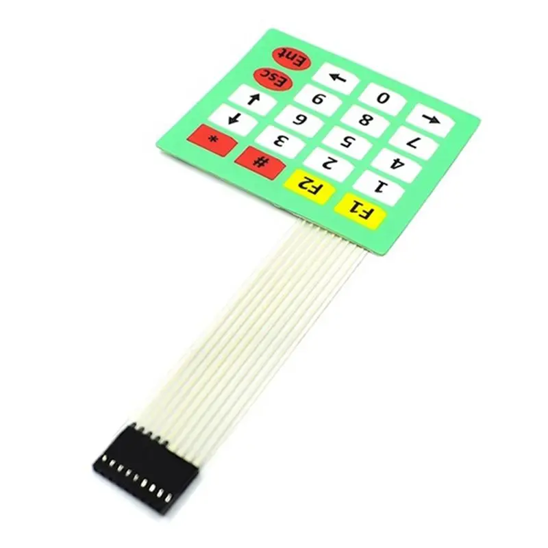A76X-10 PCS 4X5 Key Membrane Switch Keyboard 20 Keyboard Membrane Switch Diy Kit Brand New Flexible