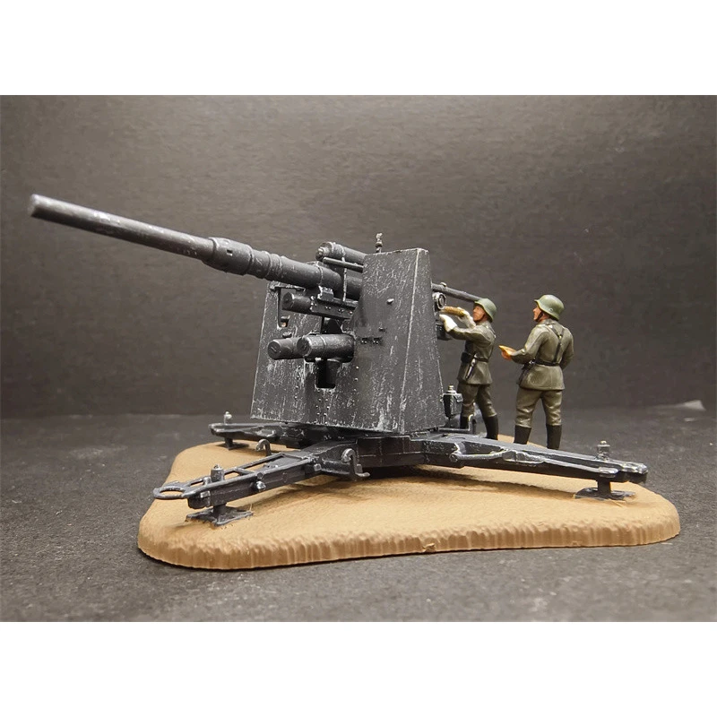 1/72 Scale 2/4pcs Resin German Soldiers With Artillery Action Figures Model Toy DIY Scene Accessory Collection Display Dolls Fan