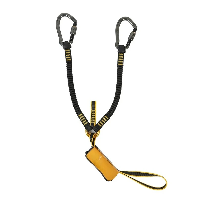 High Wear-resistant Fall Protection Safety Belt Lanyard Equipped Hook for Mountaineering High Altitude Working