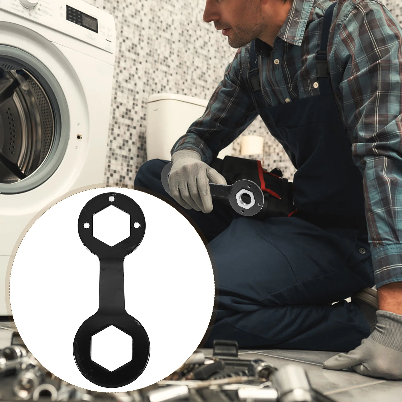 

Washing Machine Clutch Wrench 36mm 38mm Professional High Hardness Automatic Wash Machine Spanner Screw Nut Disassembly