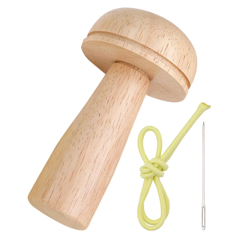 

Wooden Mushroom Darner Tool Needle Holder Large-Eye Sewing Needles Crochet Needles for Repairing Clothes Socks Gloves Sewing