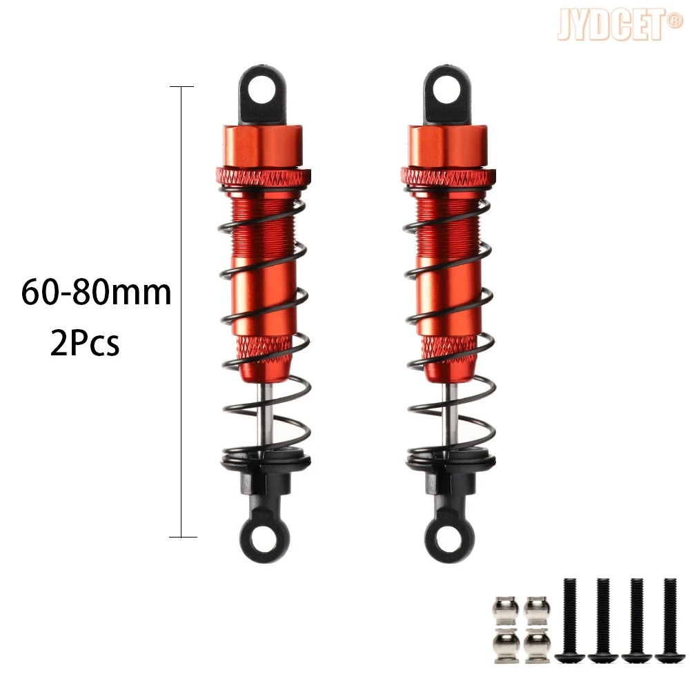 Ammortizzatore a olio in lega di alluminio 75MM 80MM 90MM per auto RC 1/10 adulti Tamiya CC01 Axial SCX10 D90