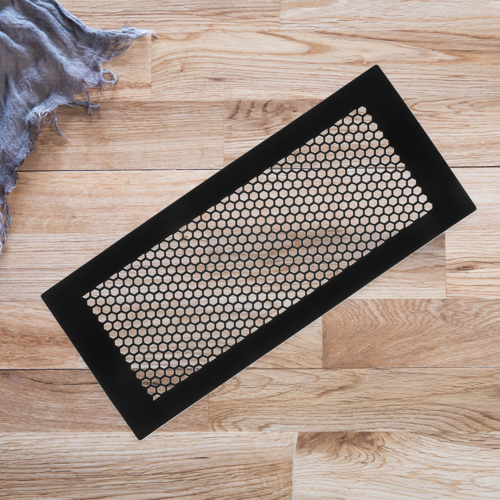 2 قطعة غطاء فتحة تهوية أرضية من السيليكون 4X10 شبكة تدفق الهواء على شكل قرص العسل لـ Hvac Ac منحرف شاشة شبكية لحماية الغبار غير قابلة للانزلاق - فلوش