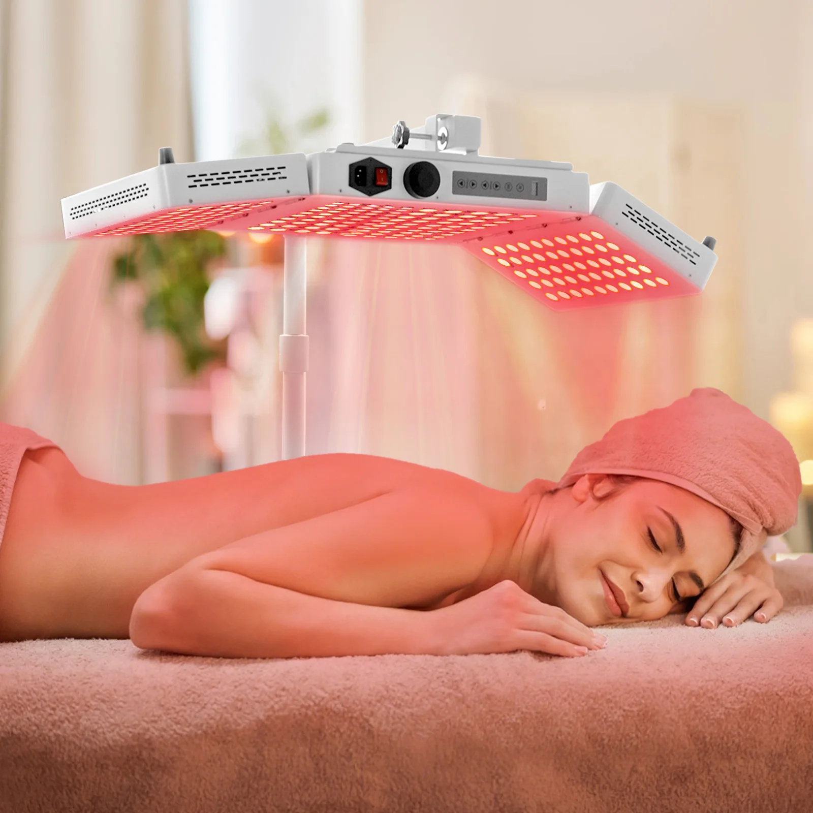 OEM/ODM 1000W Professional Red Light Therapy Panel for Full Body Sauna, Facial Care & Hair