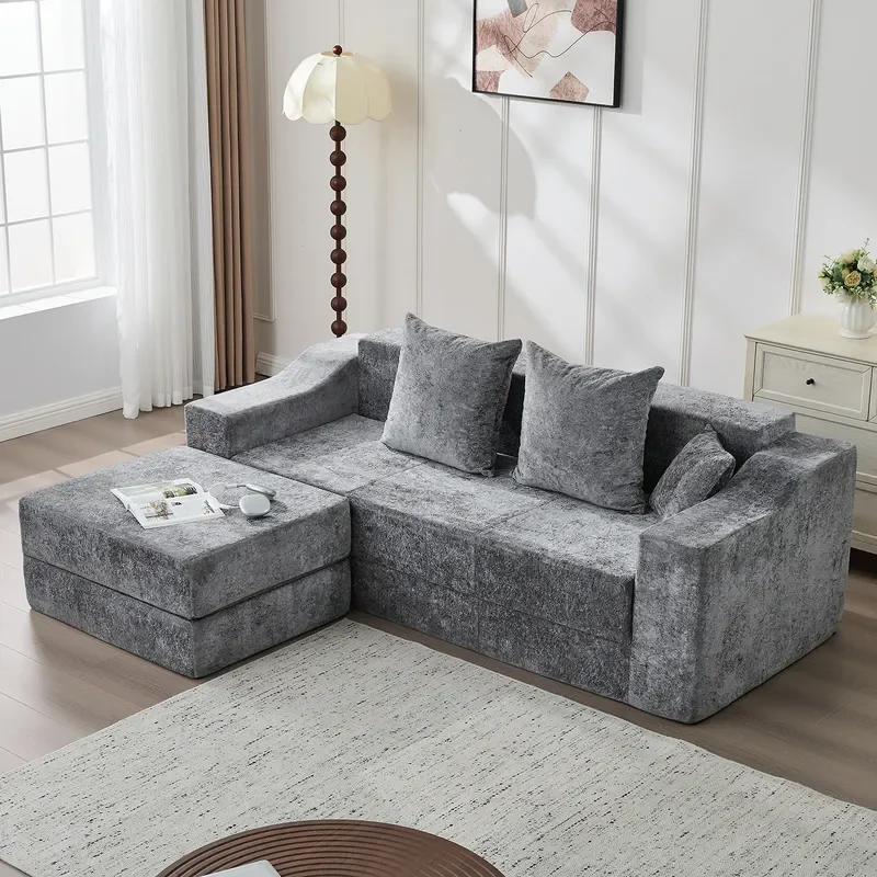 for Cross-border Compression Sofa Integrated Molding Combination Living Room Module Sofa Bed Sleepable Reclining Small