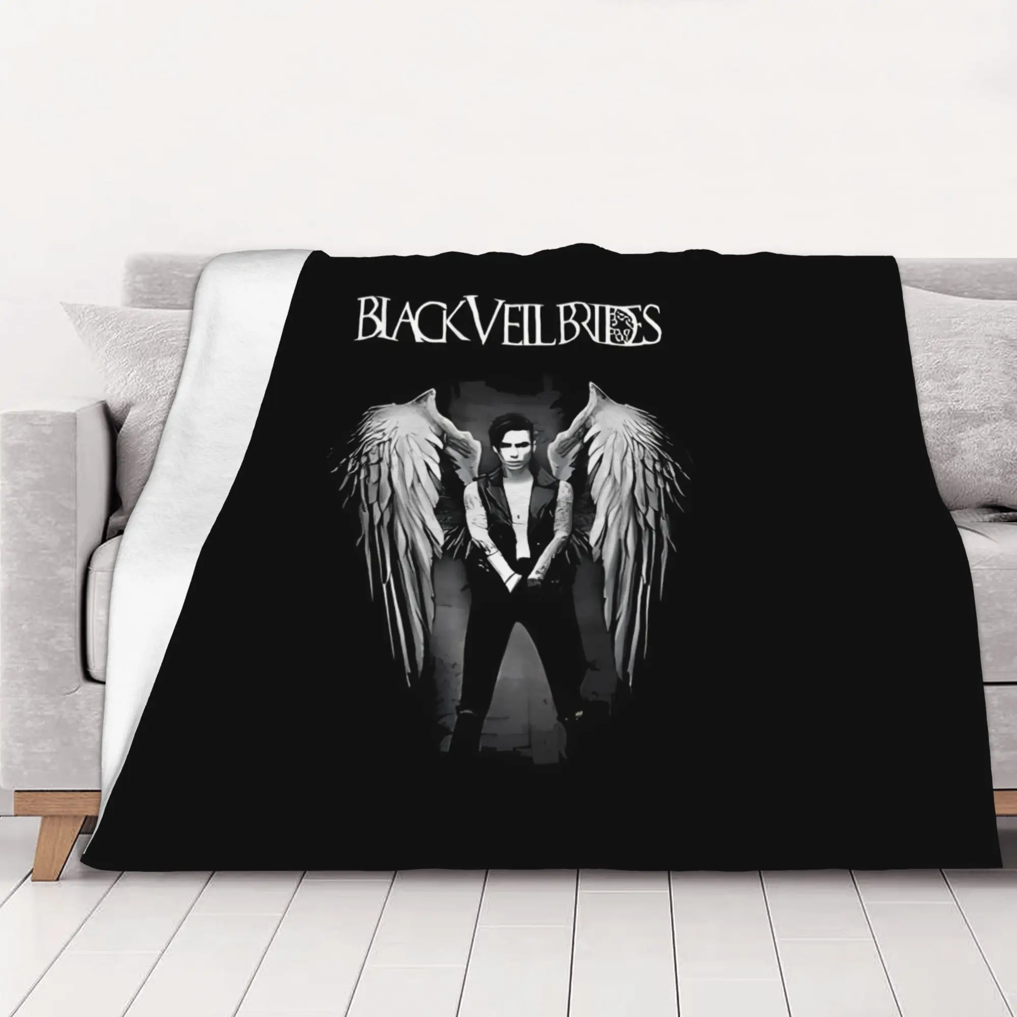 1PC Classic B-Black veil brides home room decorations Winter Blankets for Adults Bedding Home Interior Sofa Knee