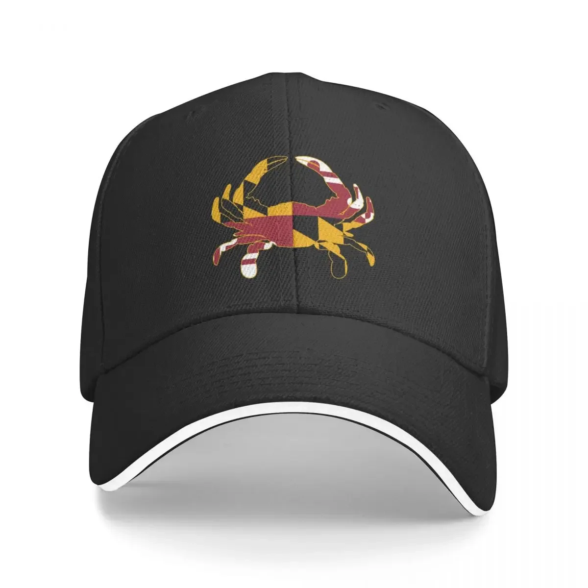 

Maryland Crab with Vintage Flag - Chesapeake Bay MD Pride Baseball Cap Kids Hat Luxury Hat Hat Baseball Cap Male Women's