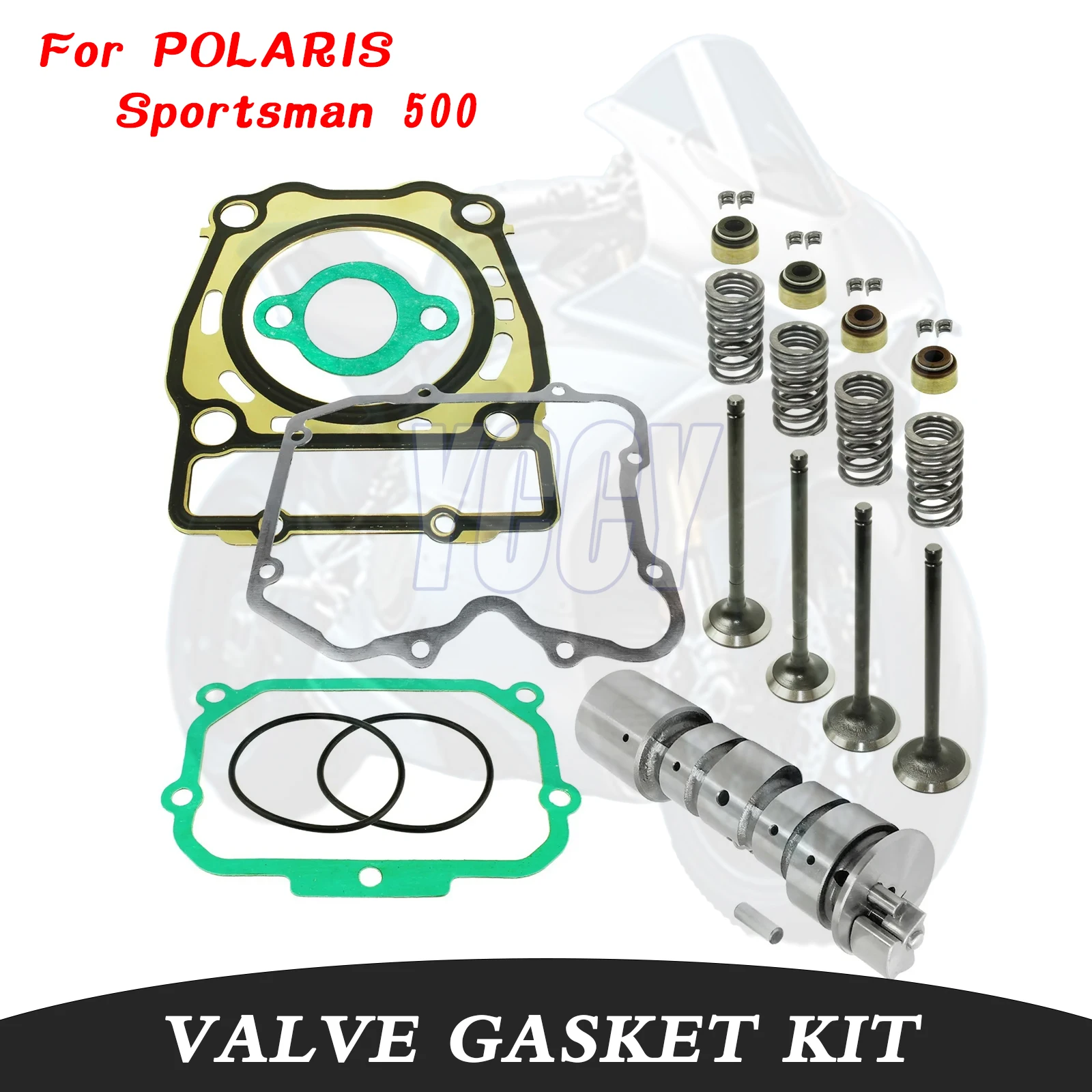 

Impeccable Motorcycle Camshaft Cylinder Head Intake Exhaust Valve Spring Gasket Kit Fit For POLARIS Sportsman 500 4X4 1996-2004