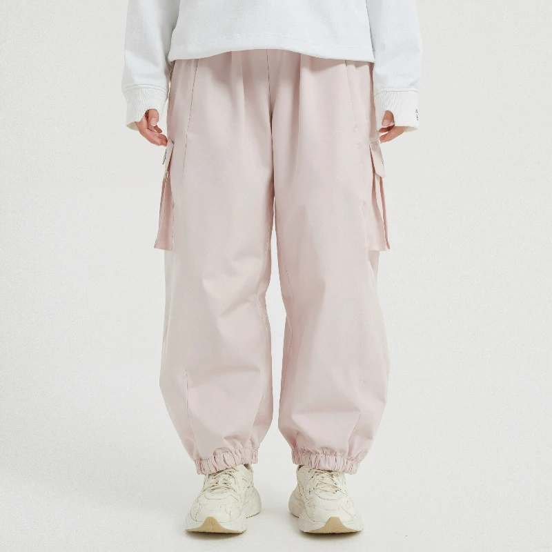 Pantaloni invernali larghi nuovi impermeabili antivento da esterno Pantaloni da sci in tinta unita da donna Pantaloni da snowboard traspiranti per adulti