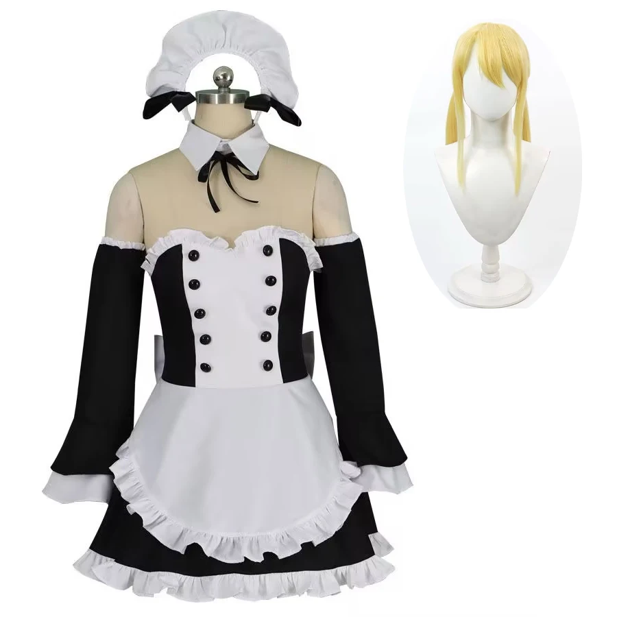 SingXeng Lucy Heartfilia Cosplay Costume Women Girl Sexy French Maid Dress Unifrom Halloween Christmas