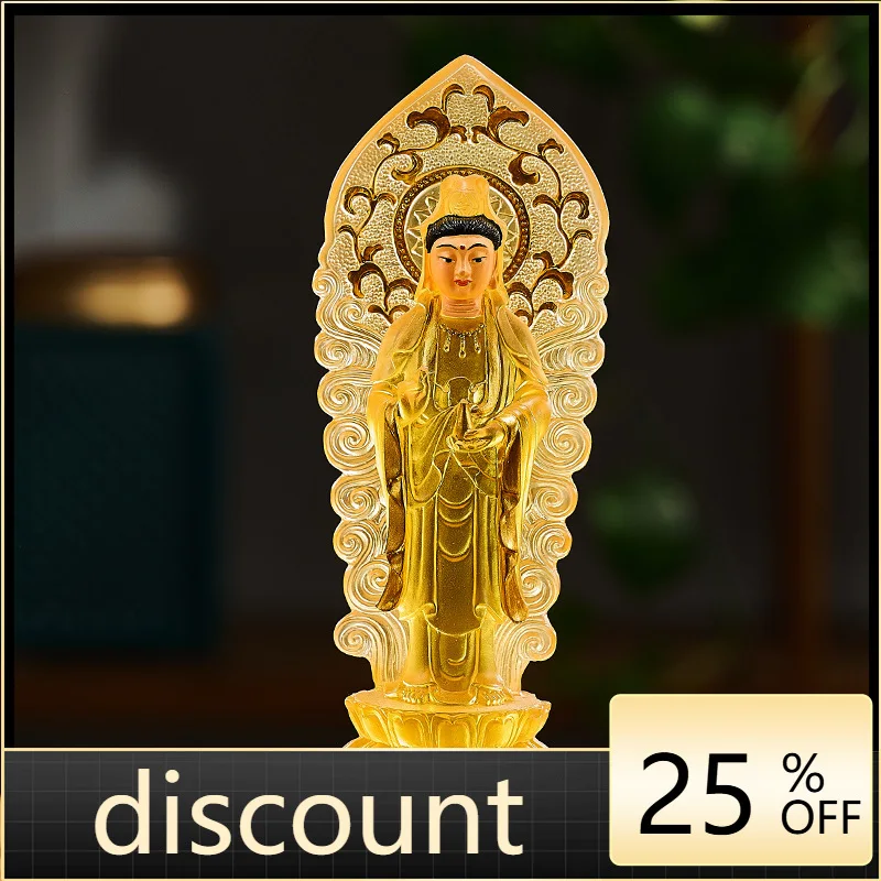 

LMM Jingguanyin Bodhisattva Resin Chinese Dedication Buddha Large Ornament
