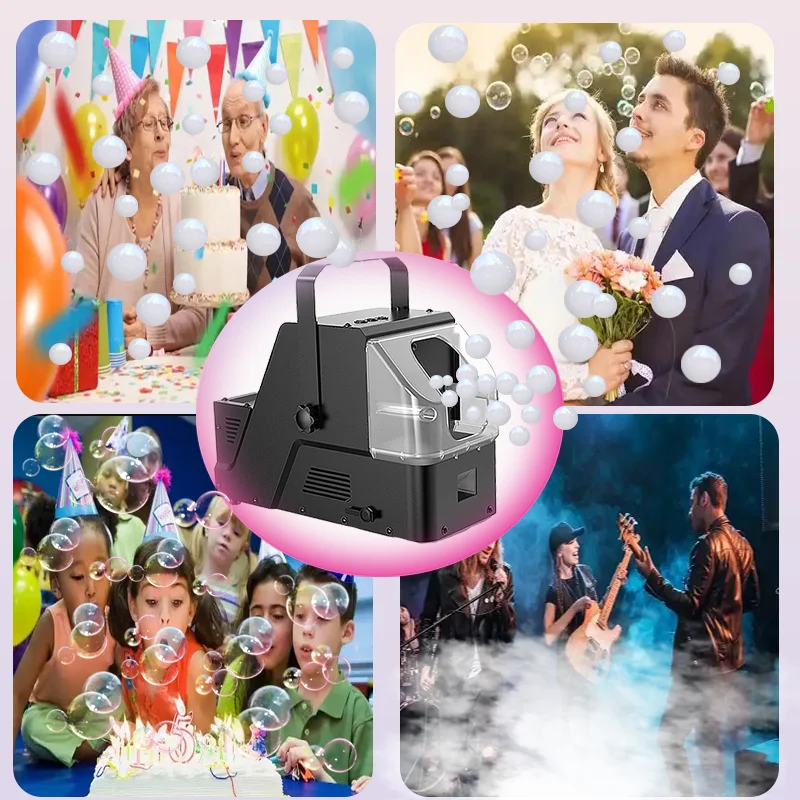 3-in-1 안개 거품 기계, 무선 리모컨이 있는 연기 거품 기계, 자동으로 안개 거품, 거품, 연기를 만듭니다.