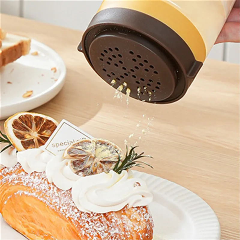

For Chili Powder Salt Cheese Salt Cumin Powder Kitchen Spice Dispenser Rotation With Lid Dustproof Food Grade Cheese Sprinkler