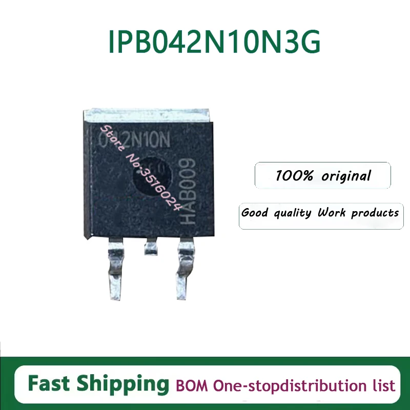 10PCS/lot  042N10N IPB042N10N3G  TO-263 100V 100A 100% NEW