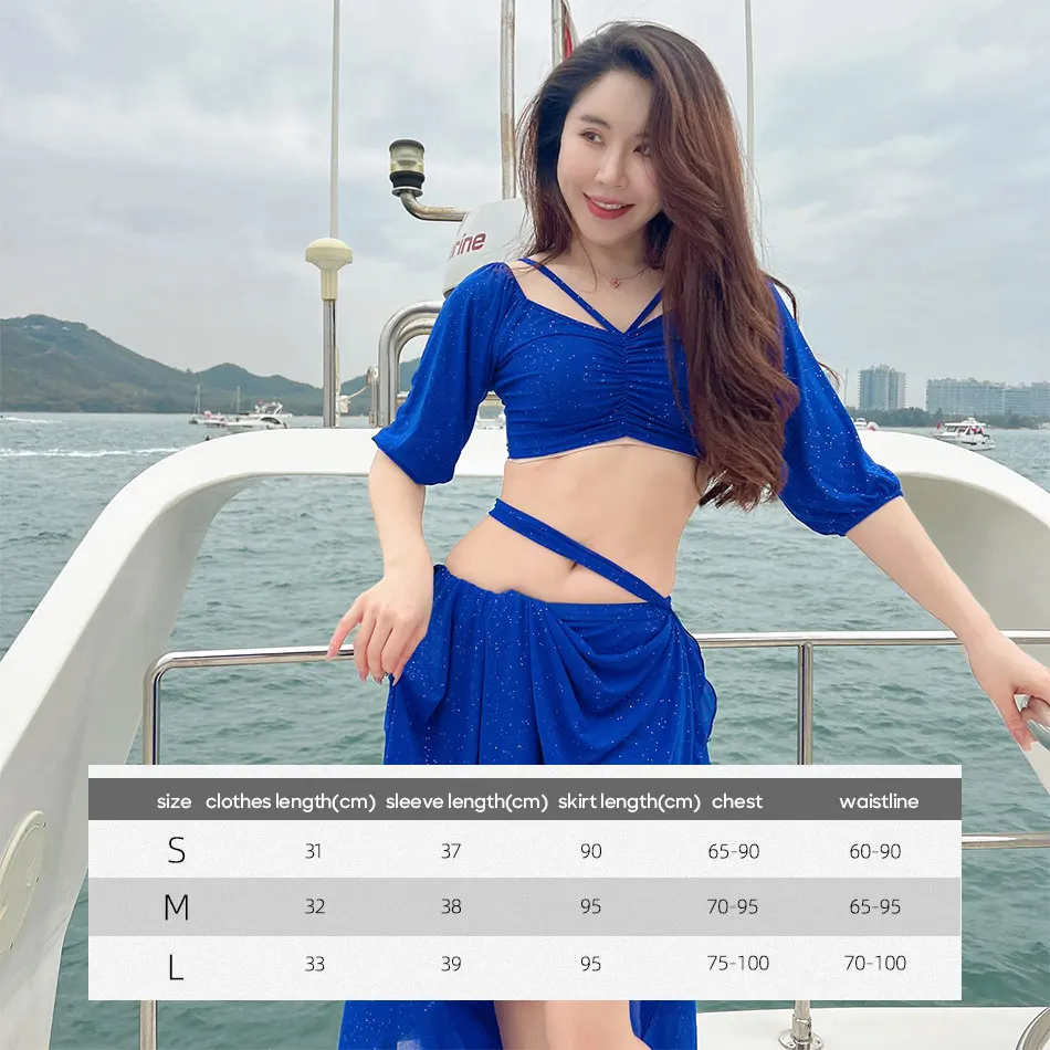 Buikdansen Kostuums Oefen Uniform Pak Volwassen Vrouwen Podiumjurk Rok Met Veiligheidsbroek Buikdans Accessoires