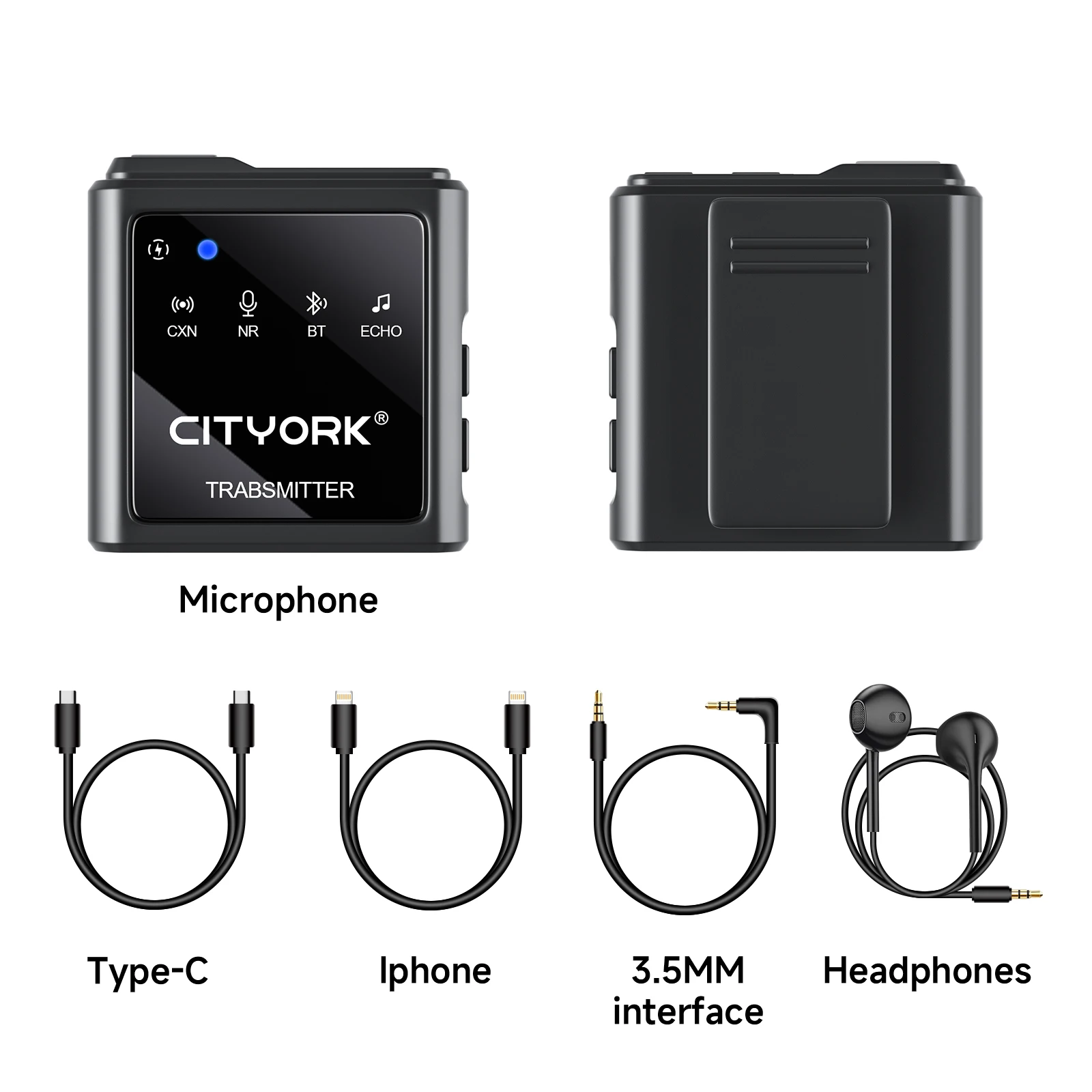 Wireless Bluetooth Microphone MoveLink M1 M2 2.4GHz Wireless Lavalier Microphone for Cameras Camcorders Smartphones Tablets