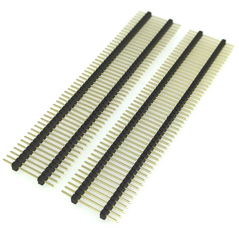 50pcs 1.27mm 1x50P Extra Long Pin L11-15-20-27mm Straight Single Row Double Plastic PCB Board Spacer Male Header Connector