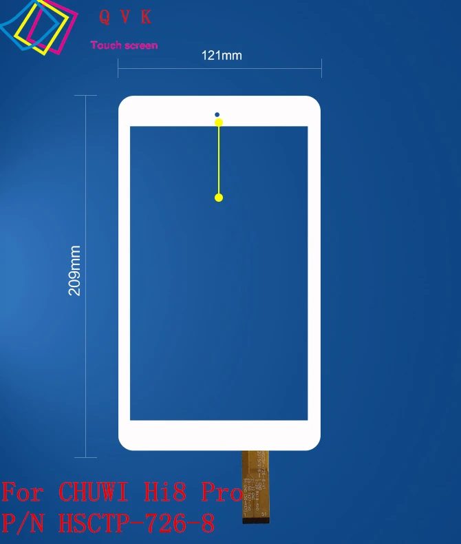 

8 inch for CHUWI Hi8 pro CW1513 tablet pc capacitive touch screen glass digitizer panel P/N HSCTP-489-8 HSCTP-726-8-V1