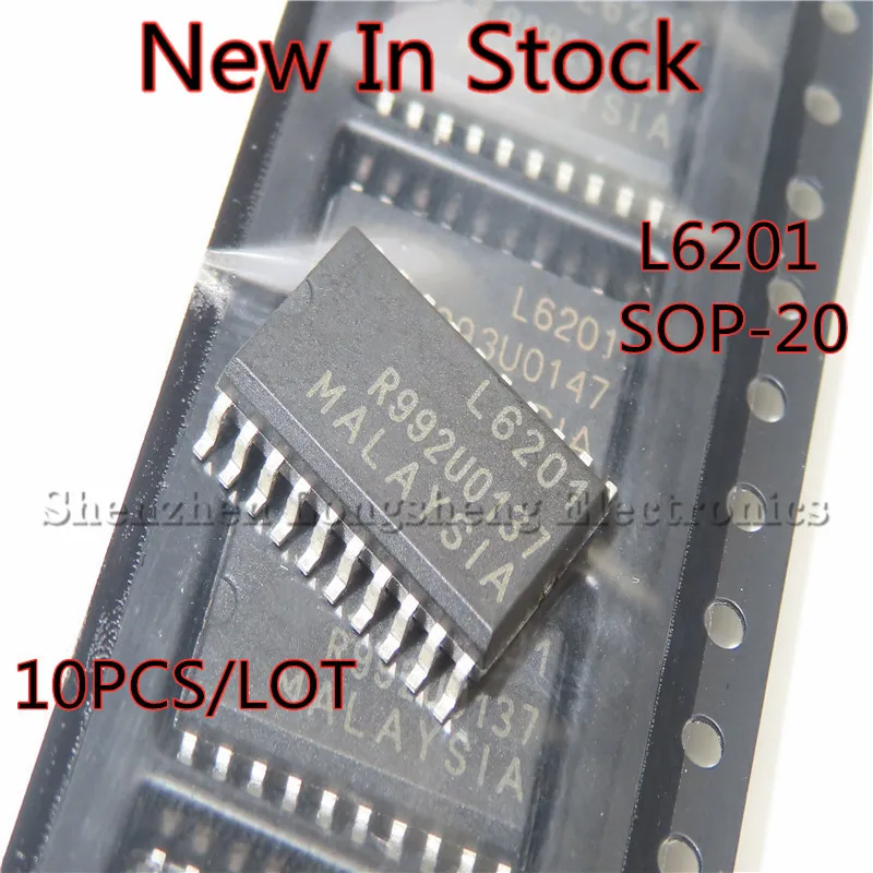 

10 шт./лот L6201013TR L6201 SOP-20 полумостовой драйвер, новый в наличии, качество, 100% оригинал