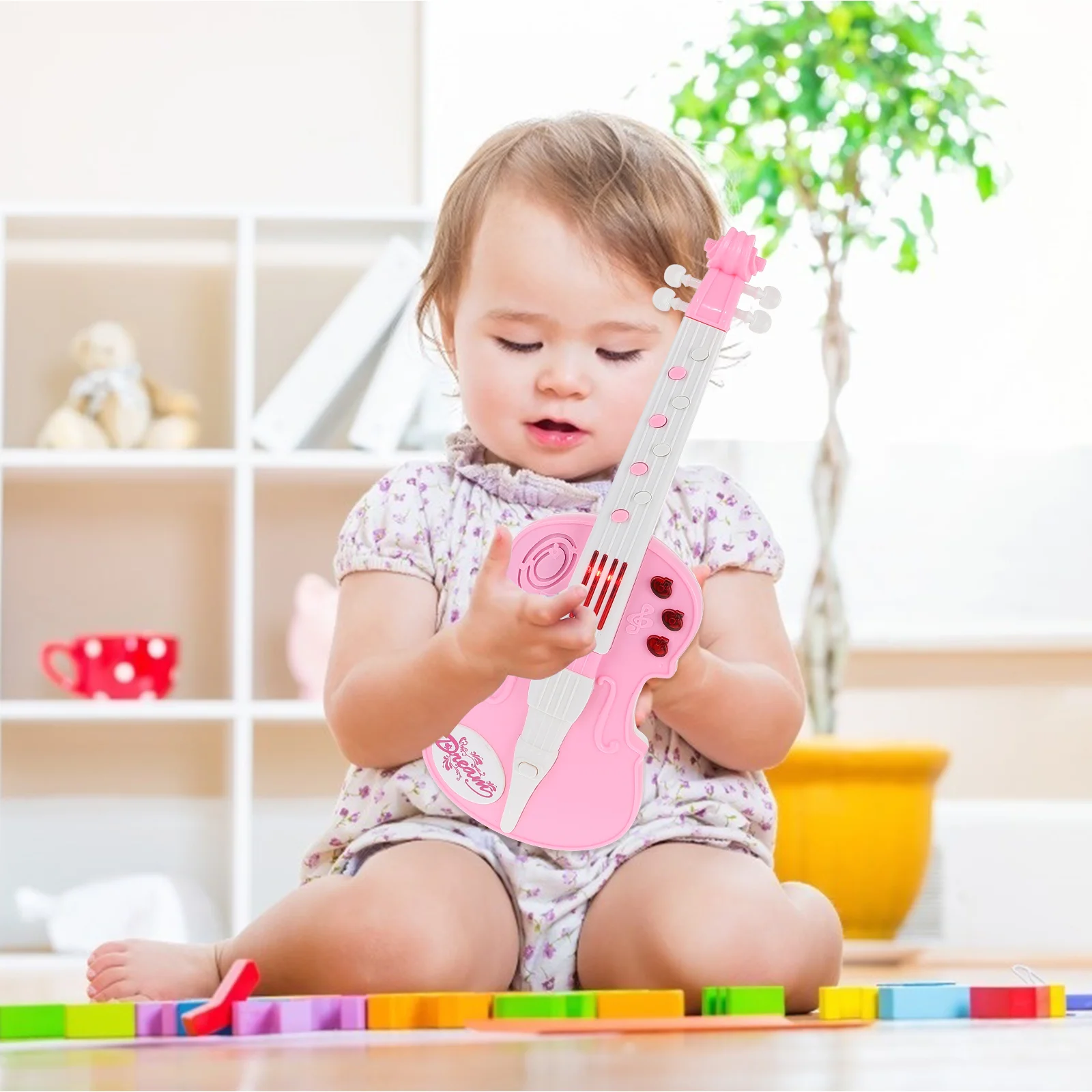 Elektronische Violine Musik Bildung Spielzeug Kinder Kleinkind Instrument Spielzeug Aufklärung Musikinstrumente