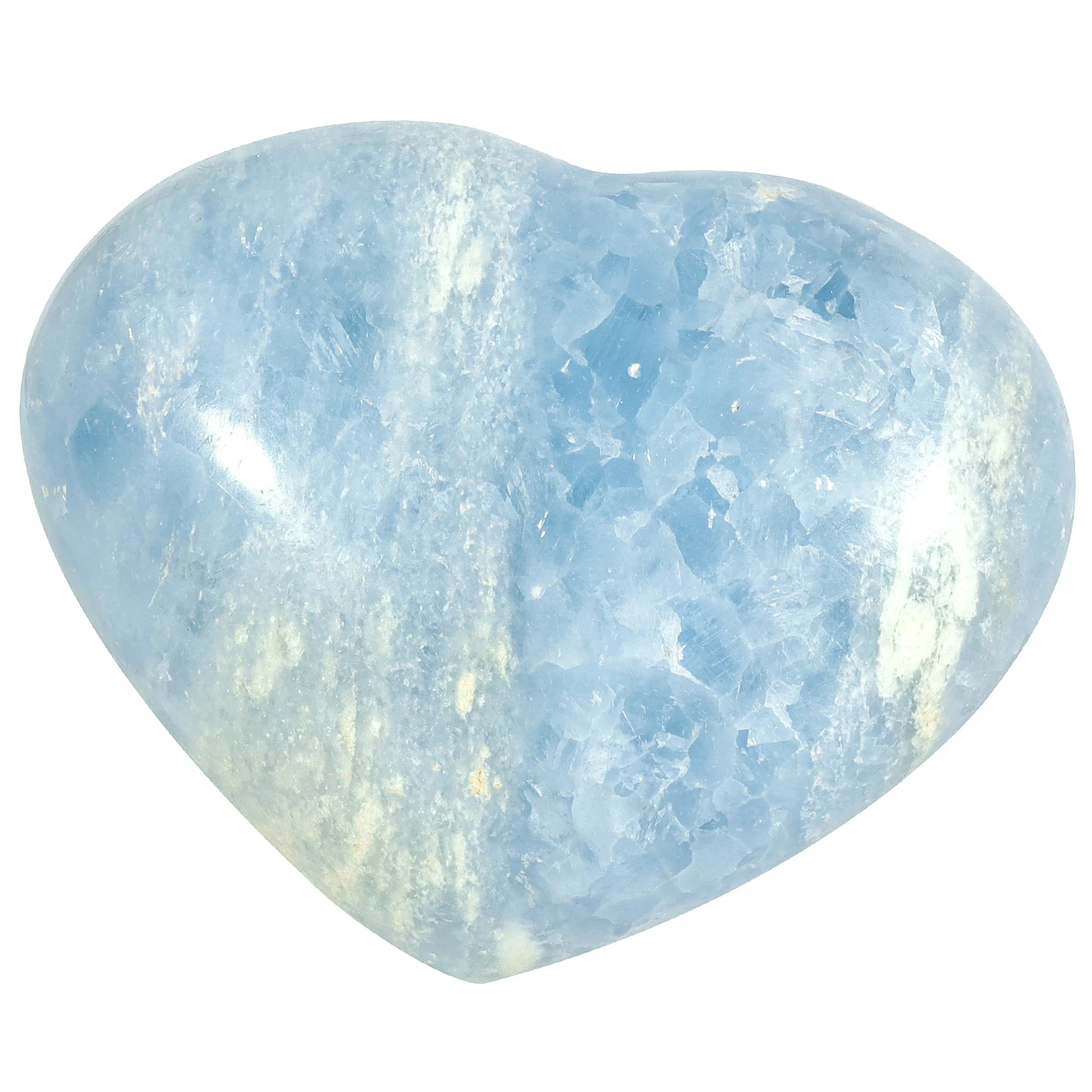 TUMBEELLUWA 200-500g Love Heart Blue Celestite Crystal Reiki Healing Gemstone Specimen For Home Decoration