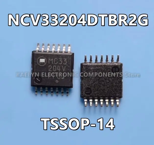 

10 шт./лот NCV33204DTBR2G NCV33204V NCV33204 усилитель общего назначения 4 контура рельс-направляющая 14-TSSOP