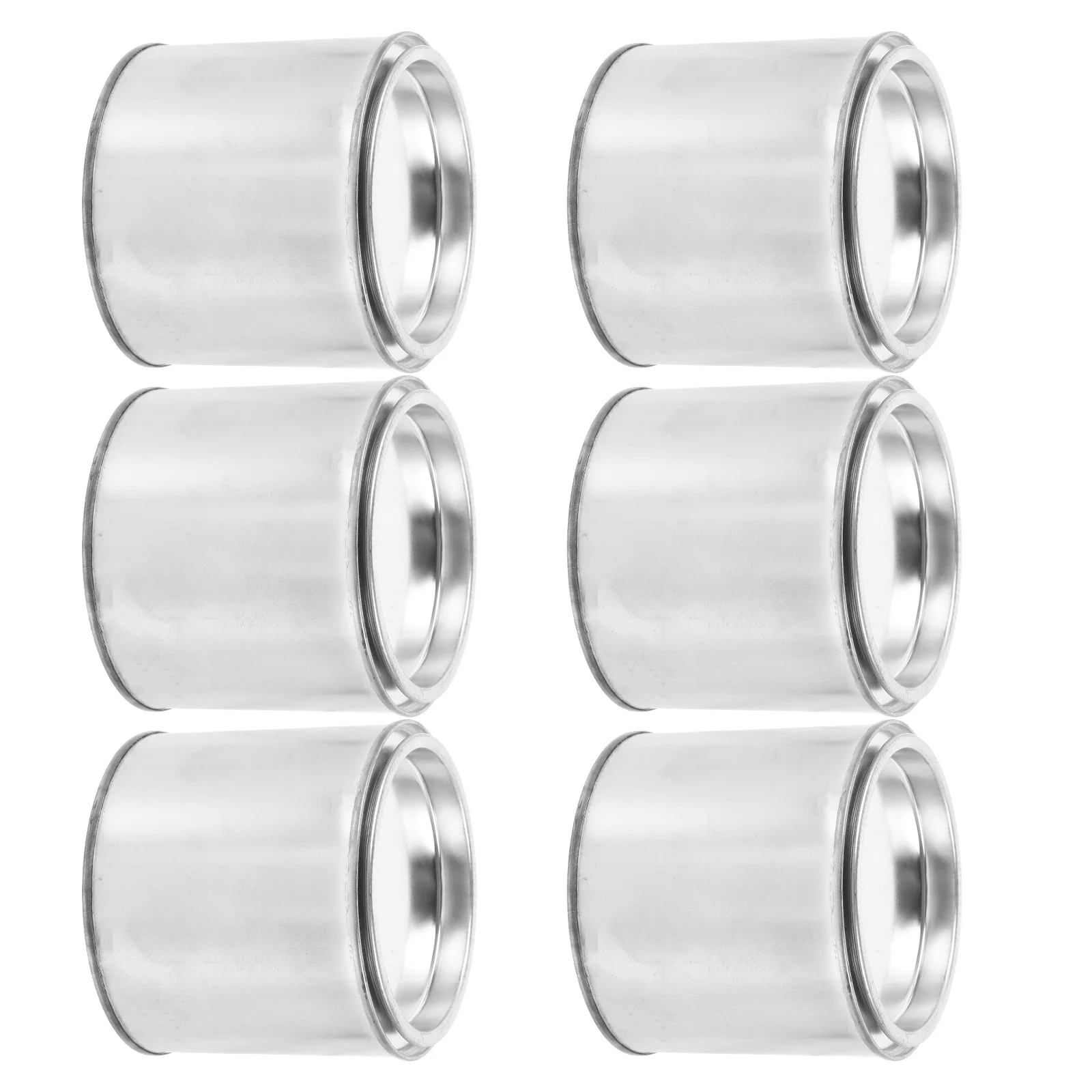 6pcs Iron Round Paint Cans Durable Storage Ink Container Safe For Factory Home Use 0.5L Craft Can For Ink Paint Storage Art