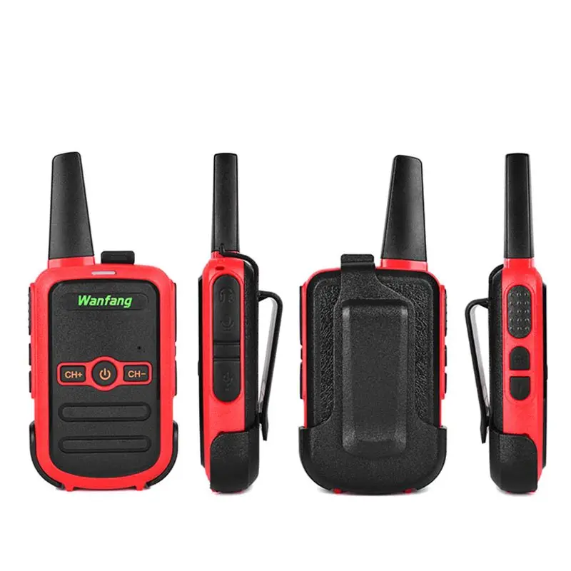 Walkie-talkie ultrafino profesional Mini Color ultrafino ultrapequeño USB carga directa pequeño walkie-talkie inalámbrico