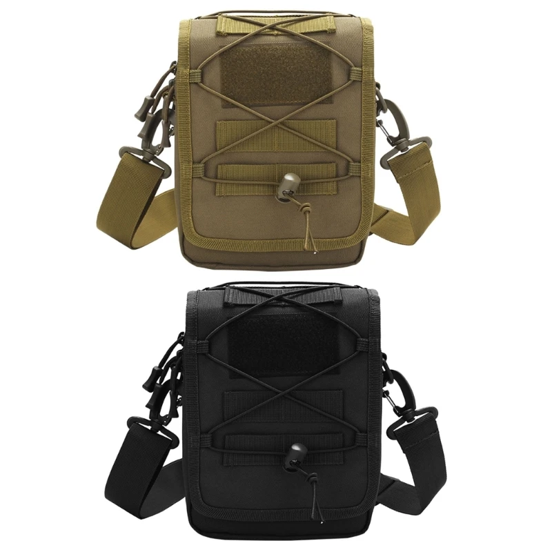 Tactically Shoulder Bag Adjustable Crossbody Bag Outdoor Waterproof Bag Nylon Waist for Men and Women