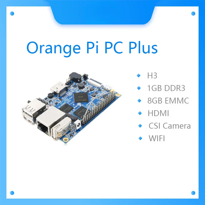 

OrangePi OrangePi PC Plus computer development board Allwinner H3 chip open source programming microcontroller