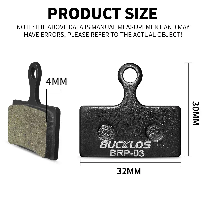 BUCKLOS Resin Disc Brake Pad For SHIMANO G01S Wear-resistant Hydraulic Brake Pads MTB Brake Pads for G03C G05S Cycling Parts