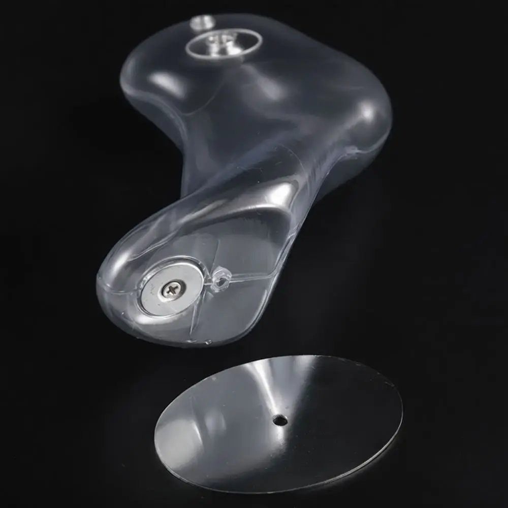 Professional Transparent Pvc Foot Model Magnetic Design Sock Display Stand For Retail Shop Window Showcase Photography