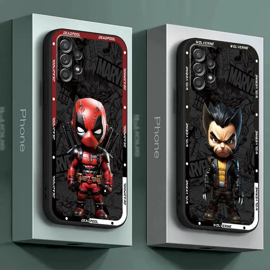 

Marvel Deadpool Cool phone Case for Galaxy A51 A52 A71 A72 4G 5G A52s A53 A54 A55 A73 5G A21s A31 A41 A16 5G A50 A50s A70 A70s