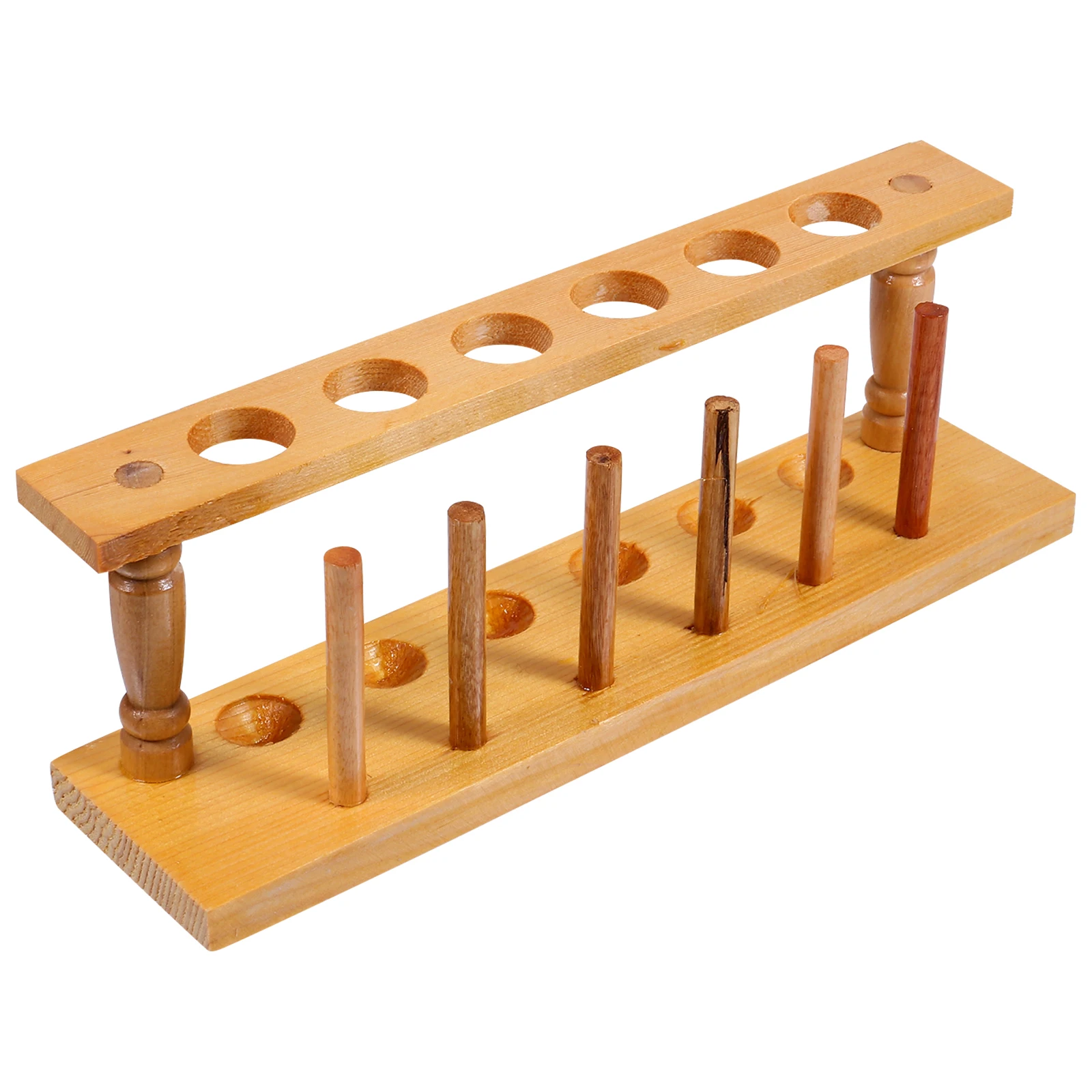 

Wooden Test Tube Rack Lightweight Portable Practical Laboratory Vial Tubes Holder Organizer Shelf StorageBracket