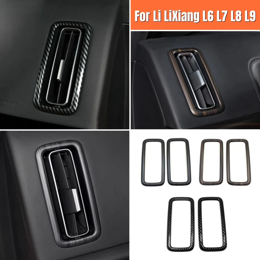 

For Li LiXiang L6 L7 L8 L9 2022 2023 2024 ABS Car Dashboard Front AC Air Conditioning Outlet Vents Frame Cover Trim Accessories