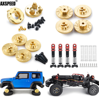 AXSPEED RC Car Body Shell Brass Counterweight Wheel Hub Combiner Shock Absorber Links Rod for 1/18 Kyosho MINI-Z 4x4 Jimny Parts