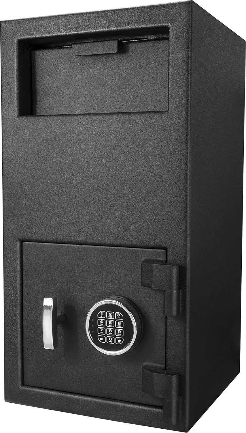 

Steel Depository Safe Digital Keypad Front Load Mail Cash Vault Drop Box Slot (Large)