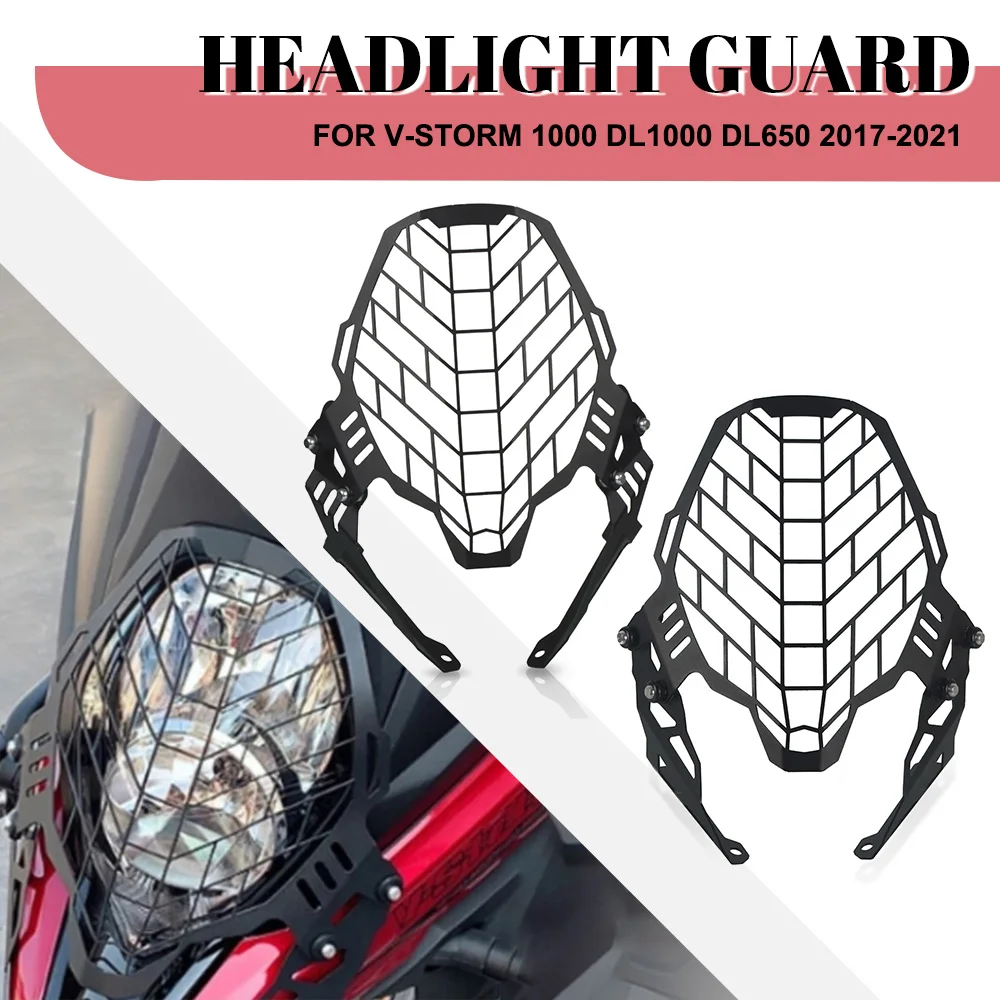 

FOR SUZUKI V-STORM 1000 DL1000 DL650 2017 2018 2019 2020 2021 Motorcycle Accessorie Headlight Protector Shield Guard Mesh Grille