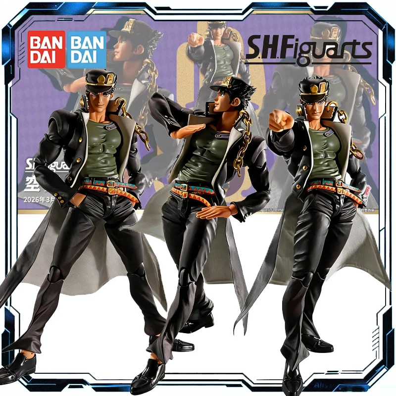 

Bandai Spirits S.H.Figuarts JoJo's Bizarre Adventure Stardust Crusaders Jotaro Action Figure Toys for Boys Girls Gift