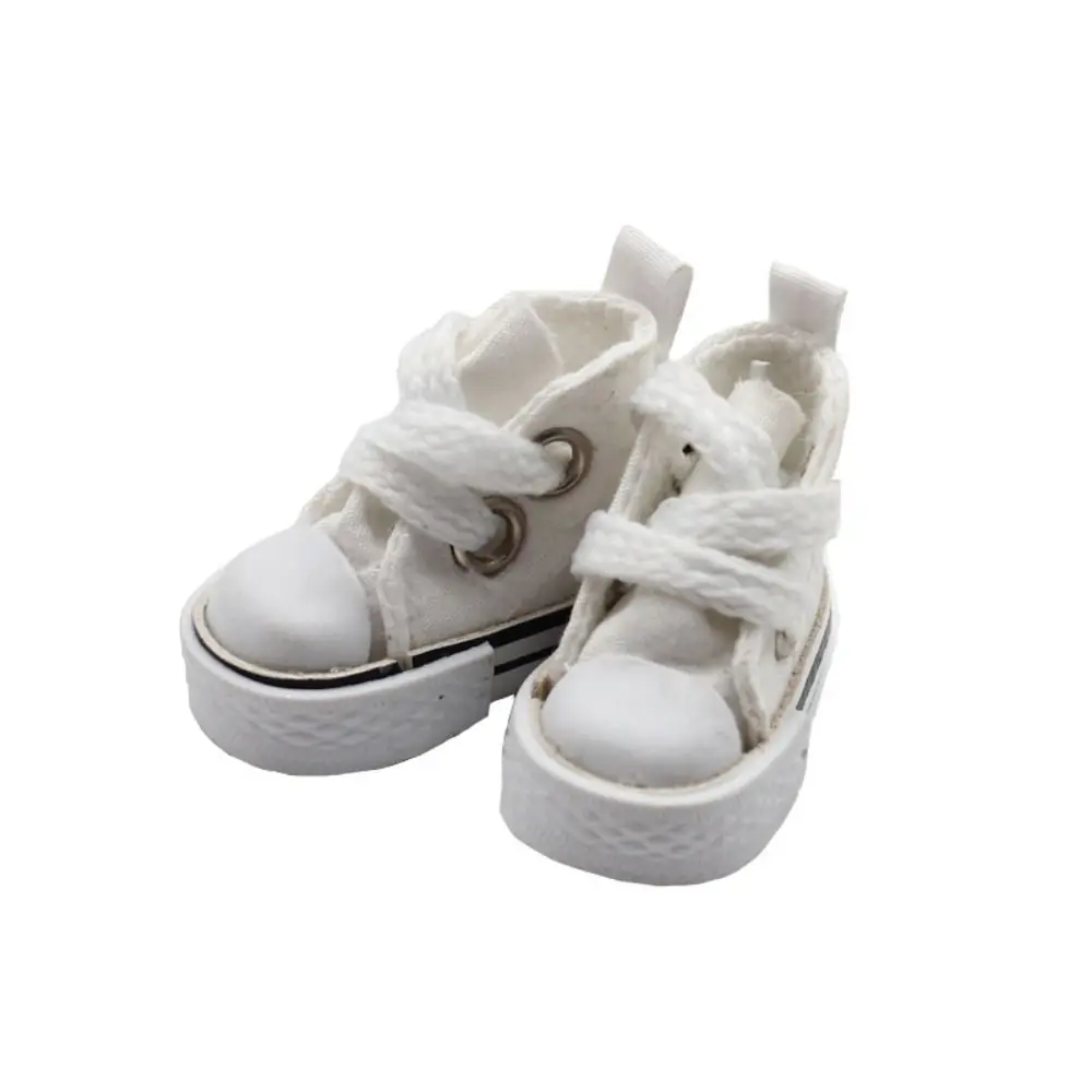 

1 Pair 3.5cm Doll Fashion Mini Canvas Shoes Cute Kawaii Fashion Casual Doll Canvas Shoes Colorful Mini Mini Canvas Dolls Shoes